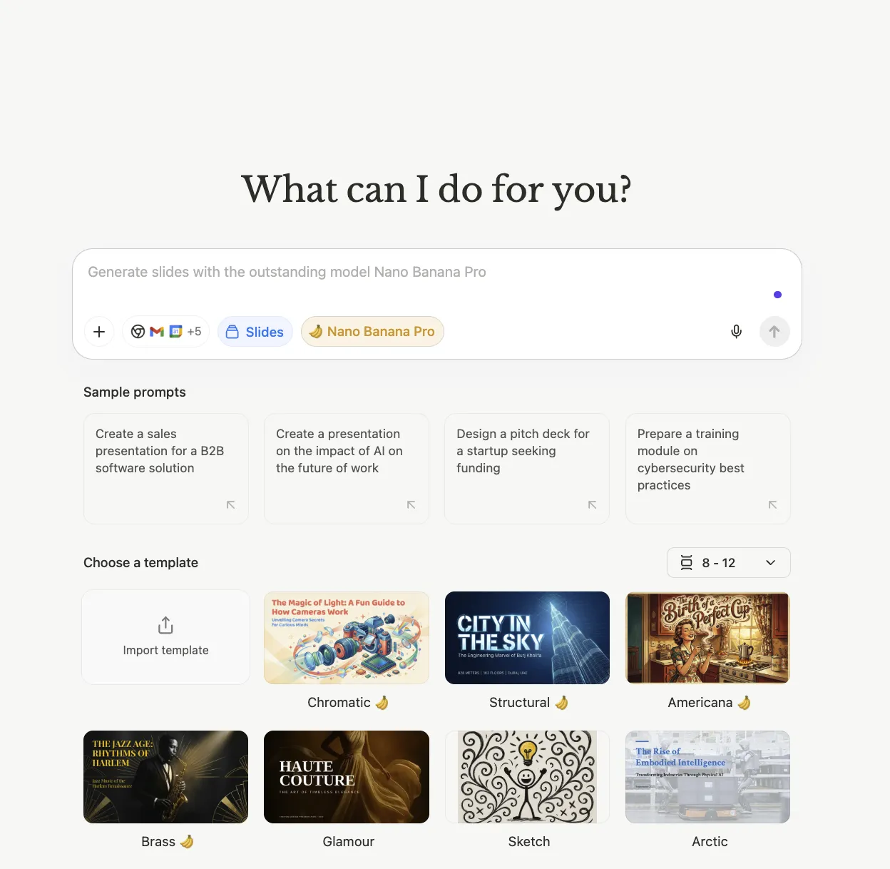 AI-generated presentation example
