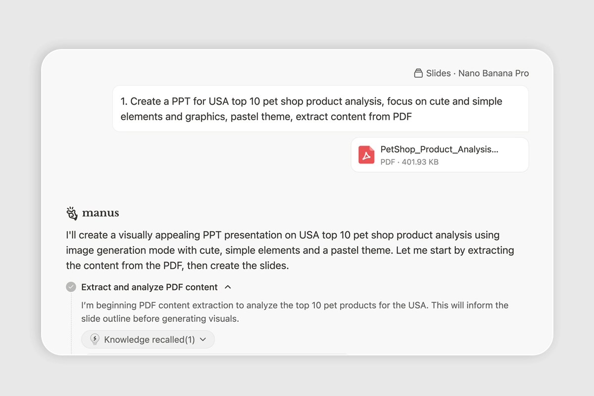 AI builds PowerPoint slides