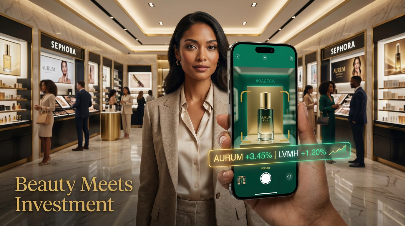 Scanning beauty products at Sephora