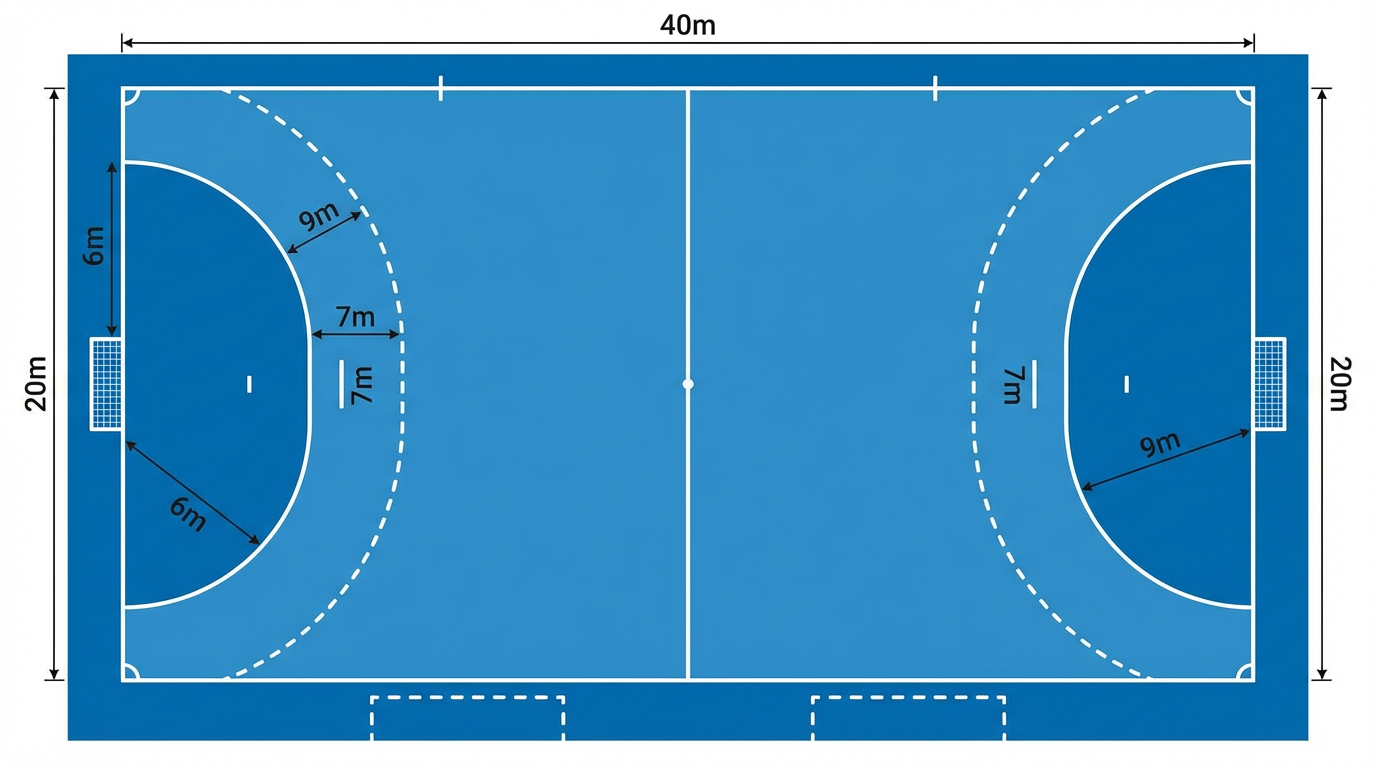 Rankinio aikštės schema