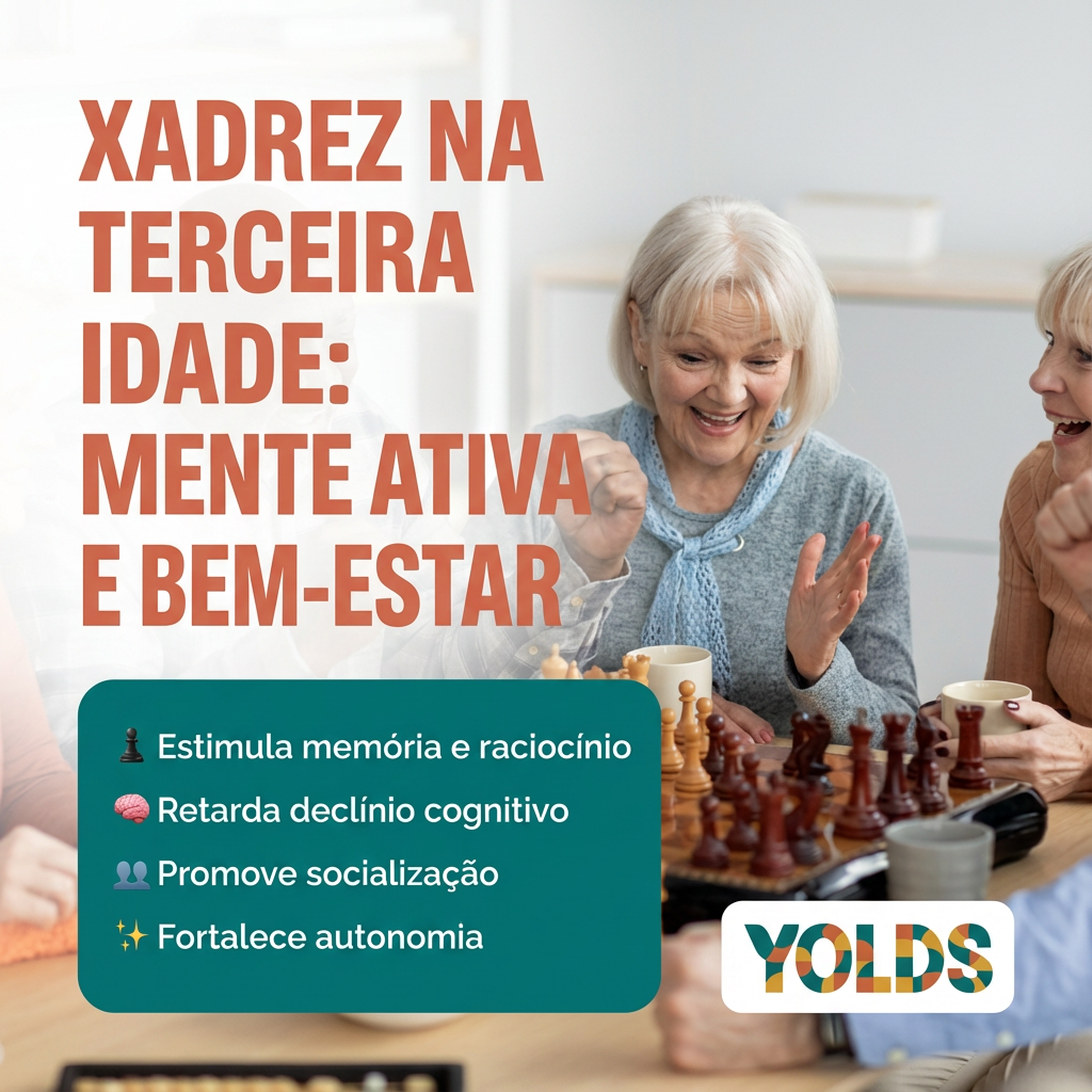 Xadrez na terceira idade: mais saúde, autonomia e bem-estar