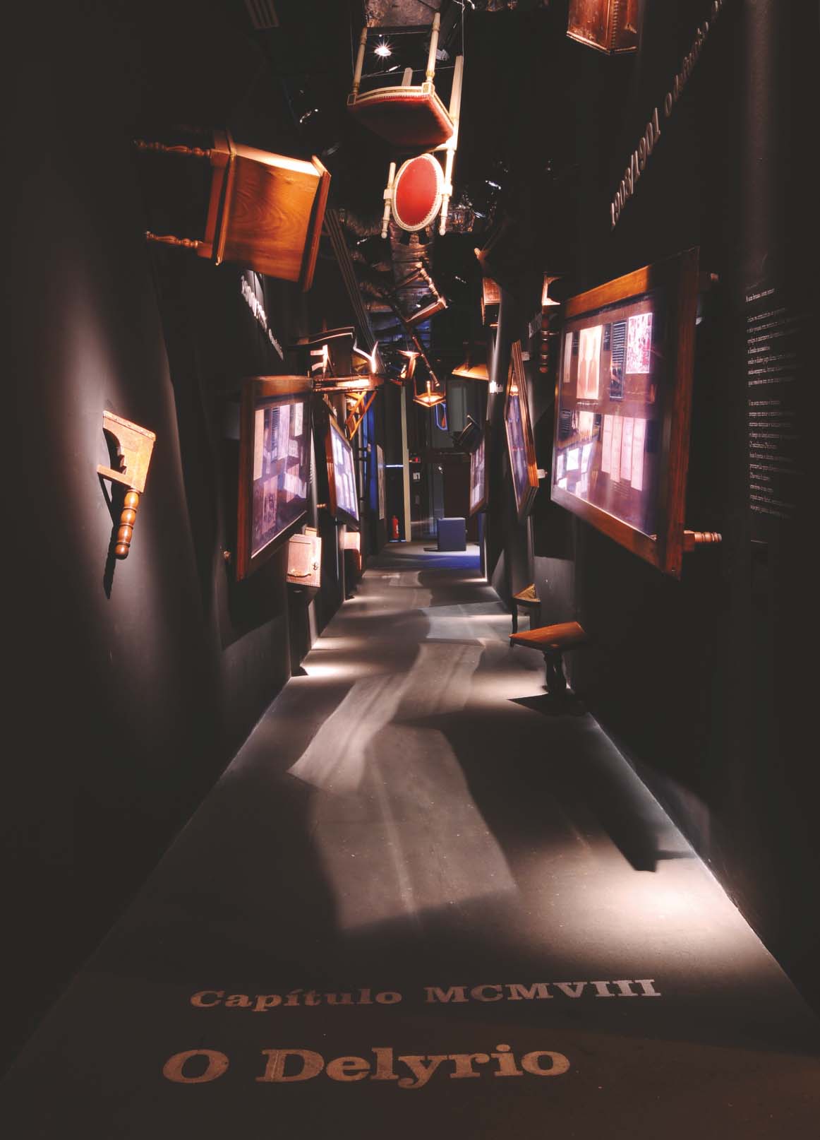 Visual Design of the exhibition Machado de Assis- mas este capítulo não é sério 1 | Museu da Língua Portuguesa, São Paulo