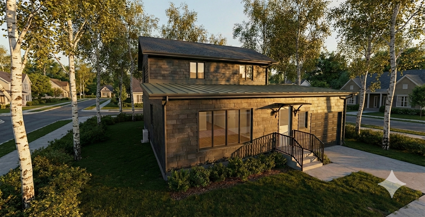 The New Modern — exterior rendering