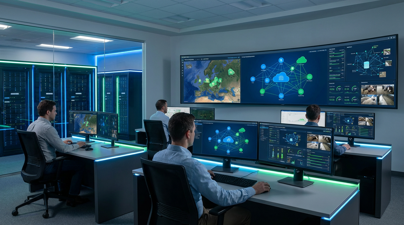 Pig with Monitoring Tag/Sensor