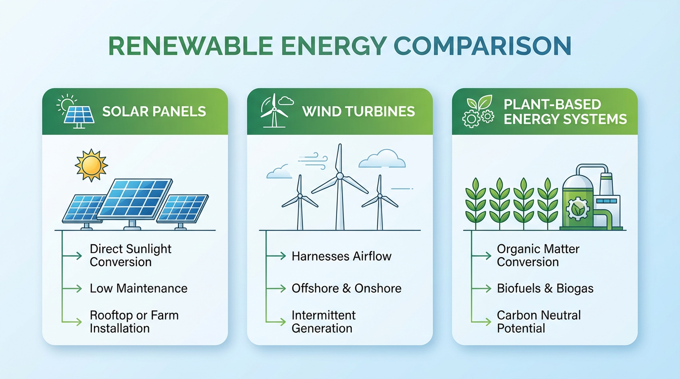 Biểu đồ so sánh các nguồn năng lượng tái tạo