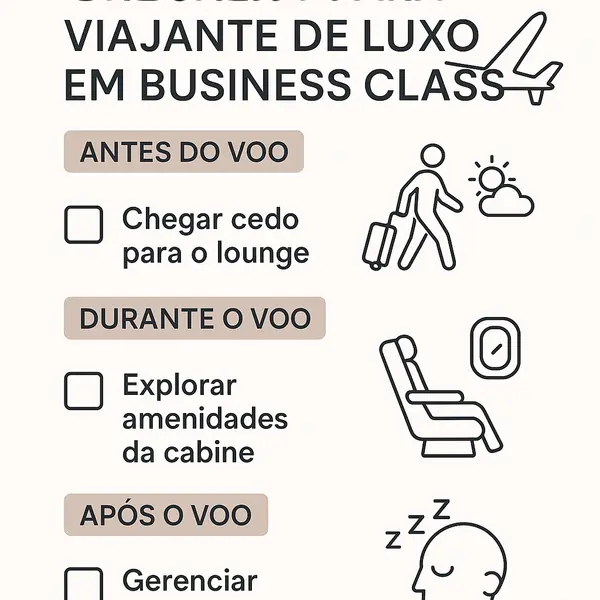 Checkliste für Reisende in der Business Class