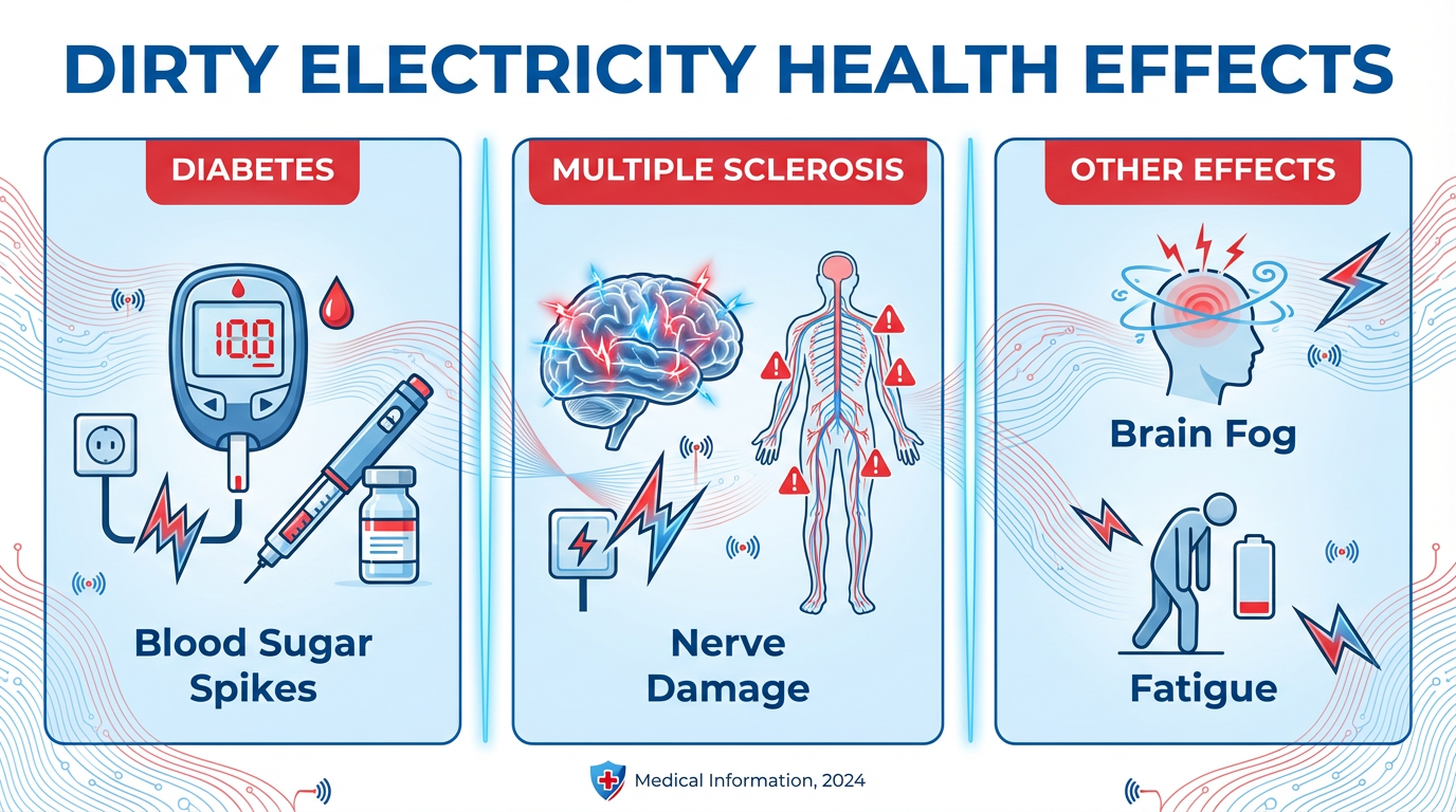 Dirty Electricity Health Effects Infographic