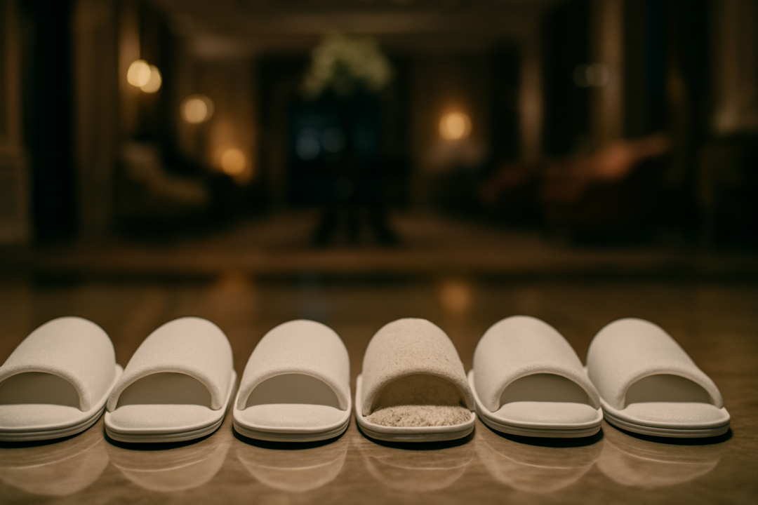 高級飯店的拖鞋問題