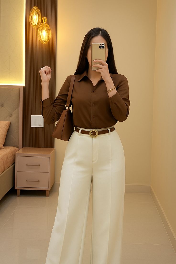 Mulher com look elegante