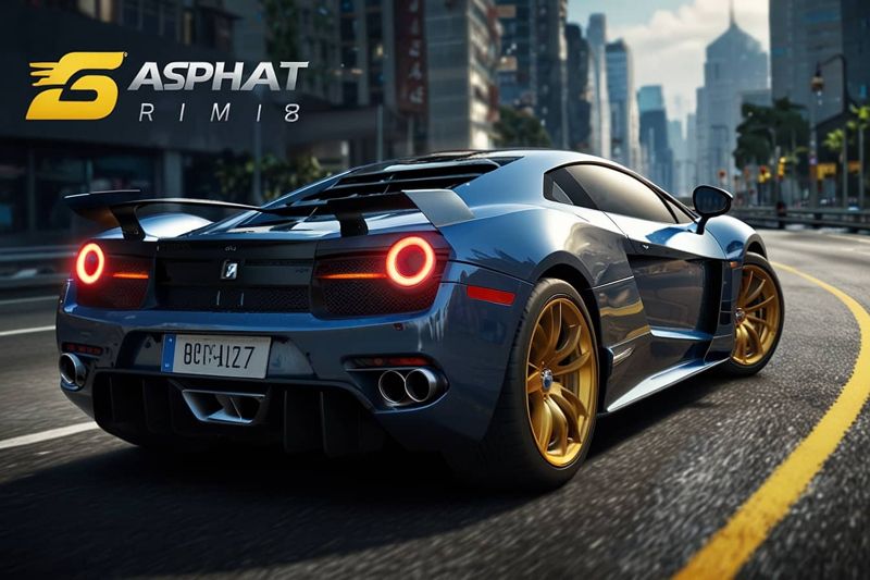 Asphalt 8 MOD APK Menu Interface