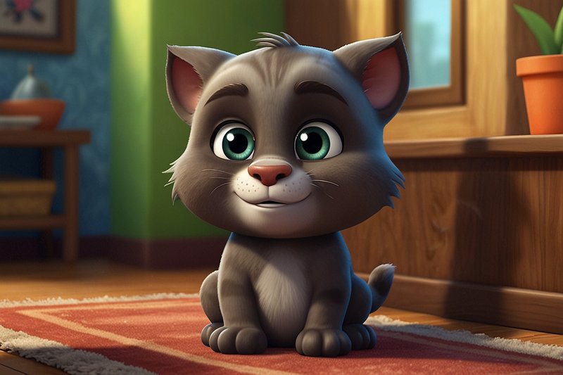 My Talking Tom MOD APK mini-game with unlimited money for power-ups.