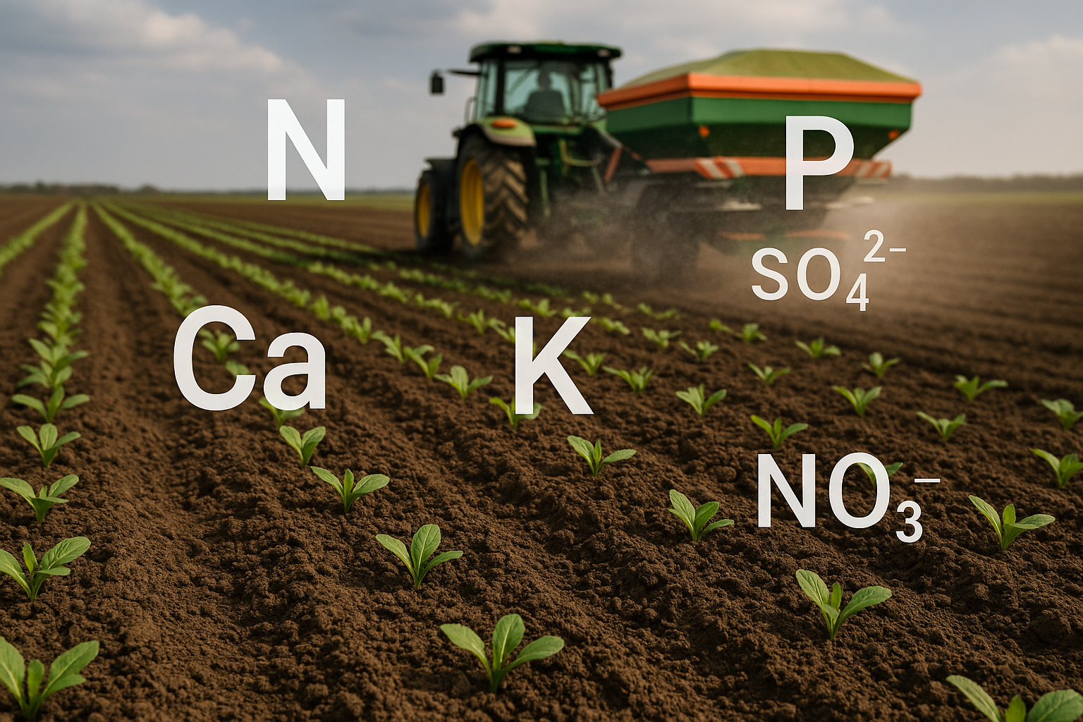A visualization of soil nutrient management, highlighting the importance of soil health.