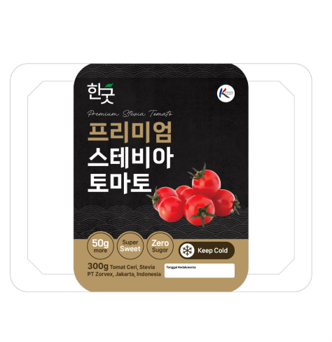 Kemasan Tomat Stevia Zorvex yang premium