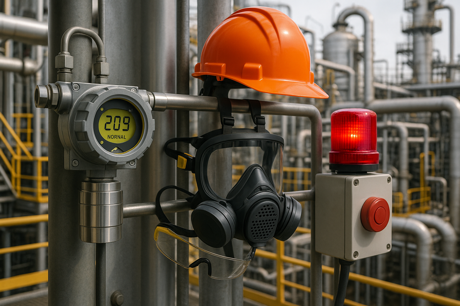 Image of industrial safety monitoring system.