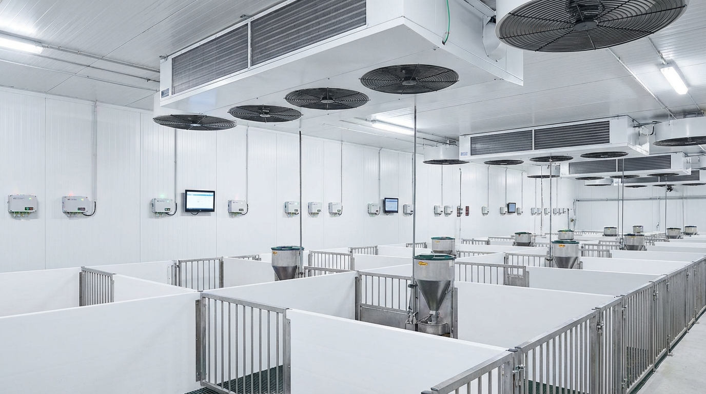 Hình ảnh 5: Toàn cảnh một trang trại lợn hiện đại, sạch sẽ