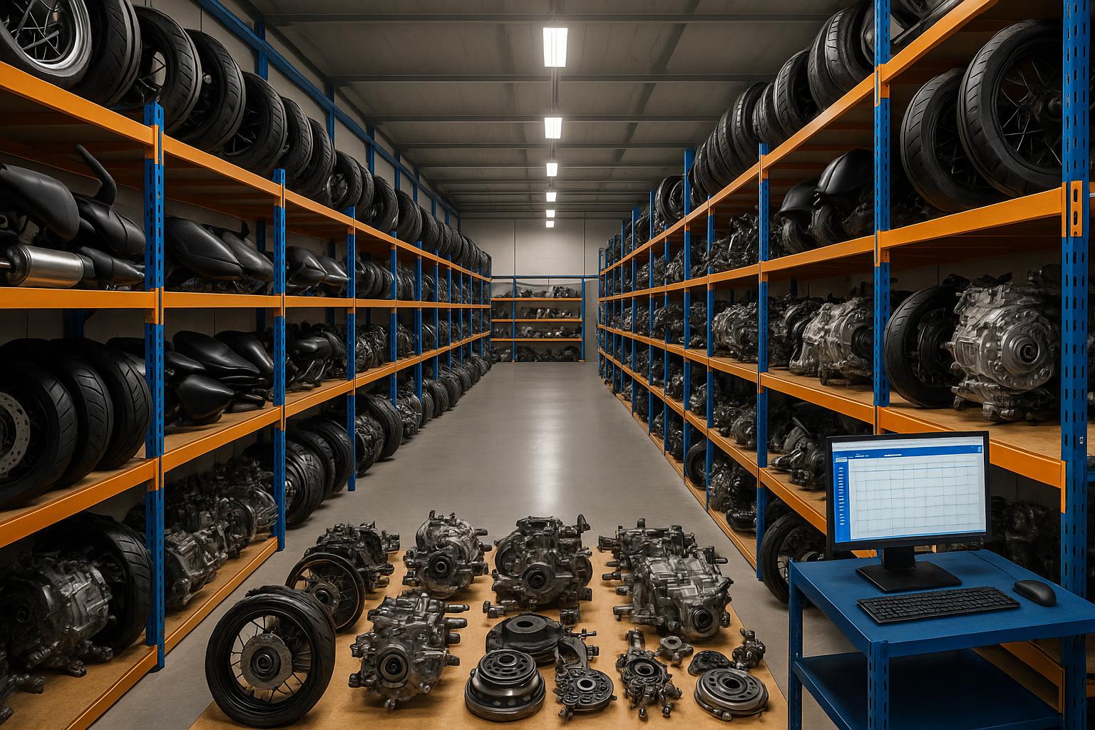 Hình ảnh minh họa: Kho phụ tùng được quản lý kỹ lưỡng
