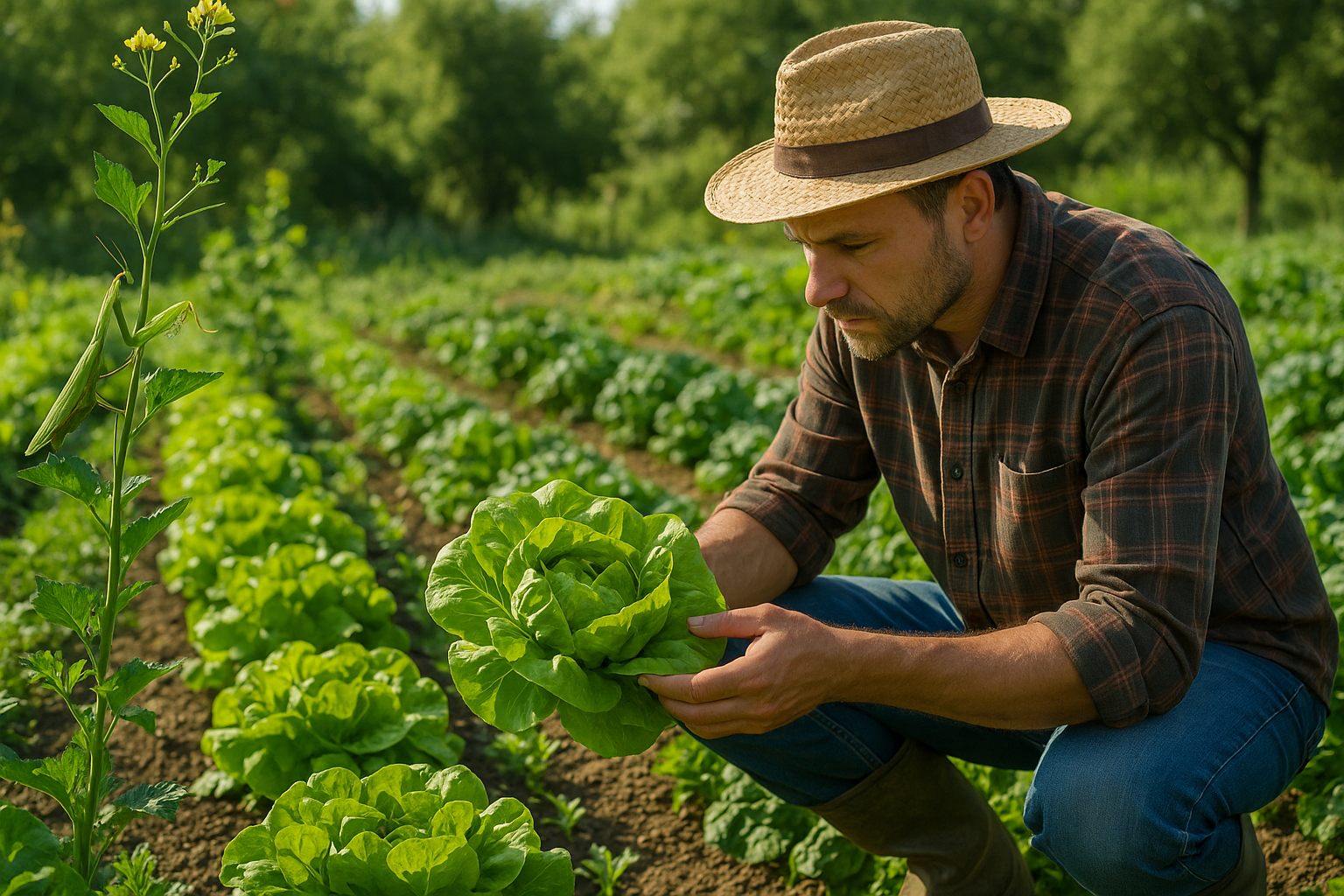 An image of organic farming, representing a commitment to quality and sustainability.