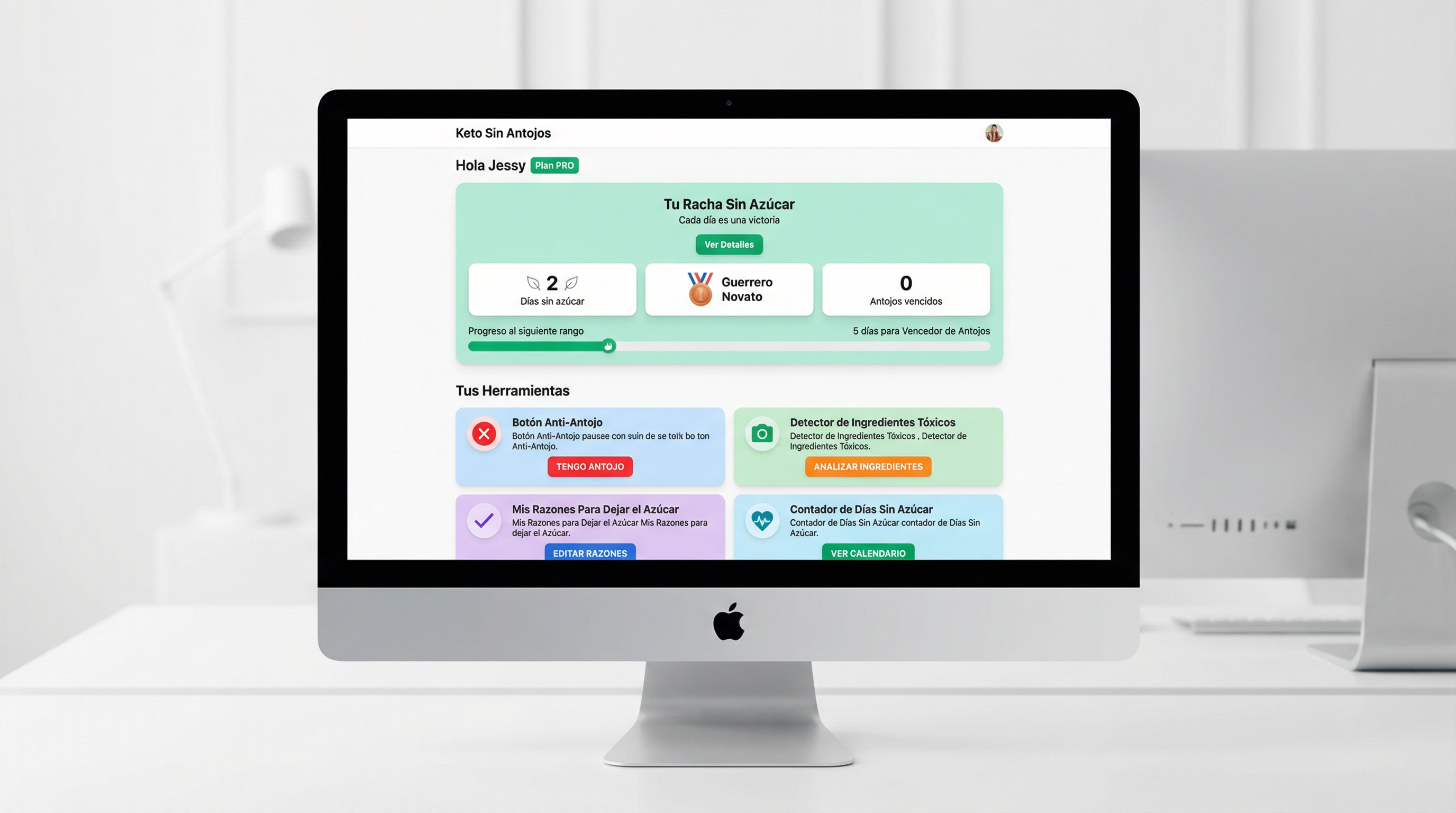 Dashboard en computadora
