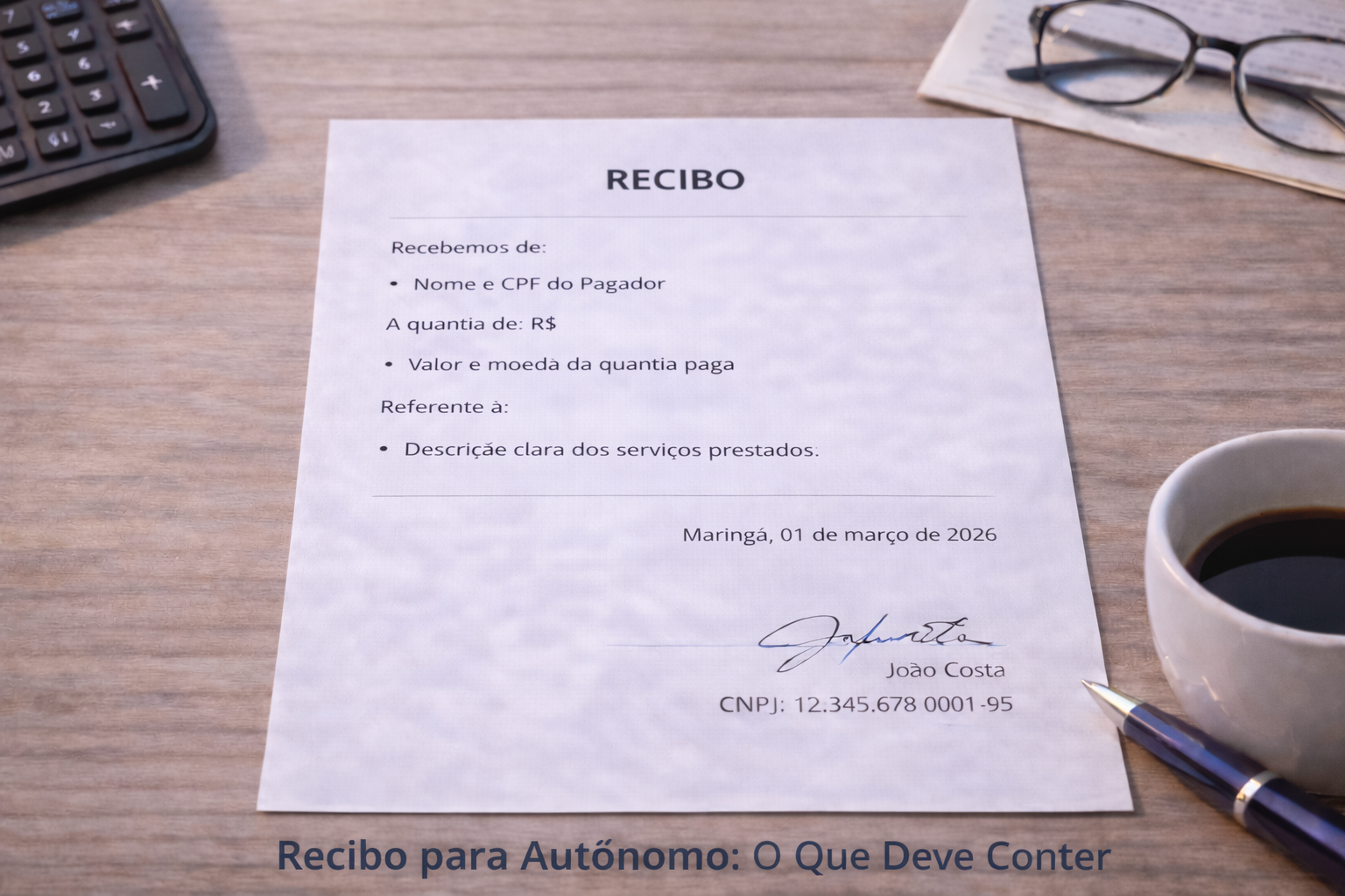 Recibo para Autonomo: O Que Deve Conter