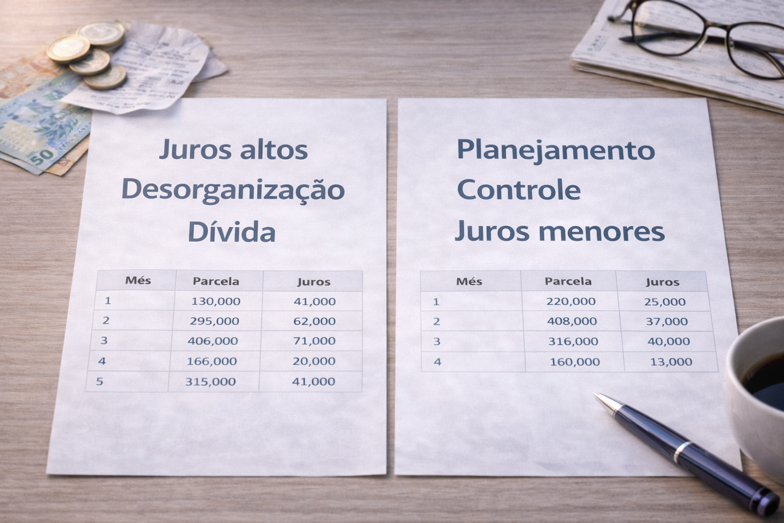 Juros altos vs Planejamento - Análise Financeira
