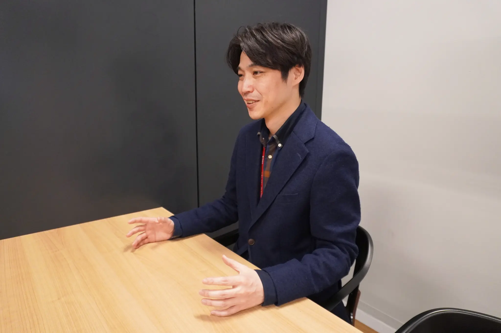 疋田一将様 インタビュー風景