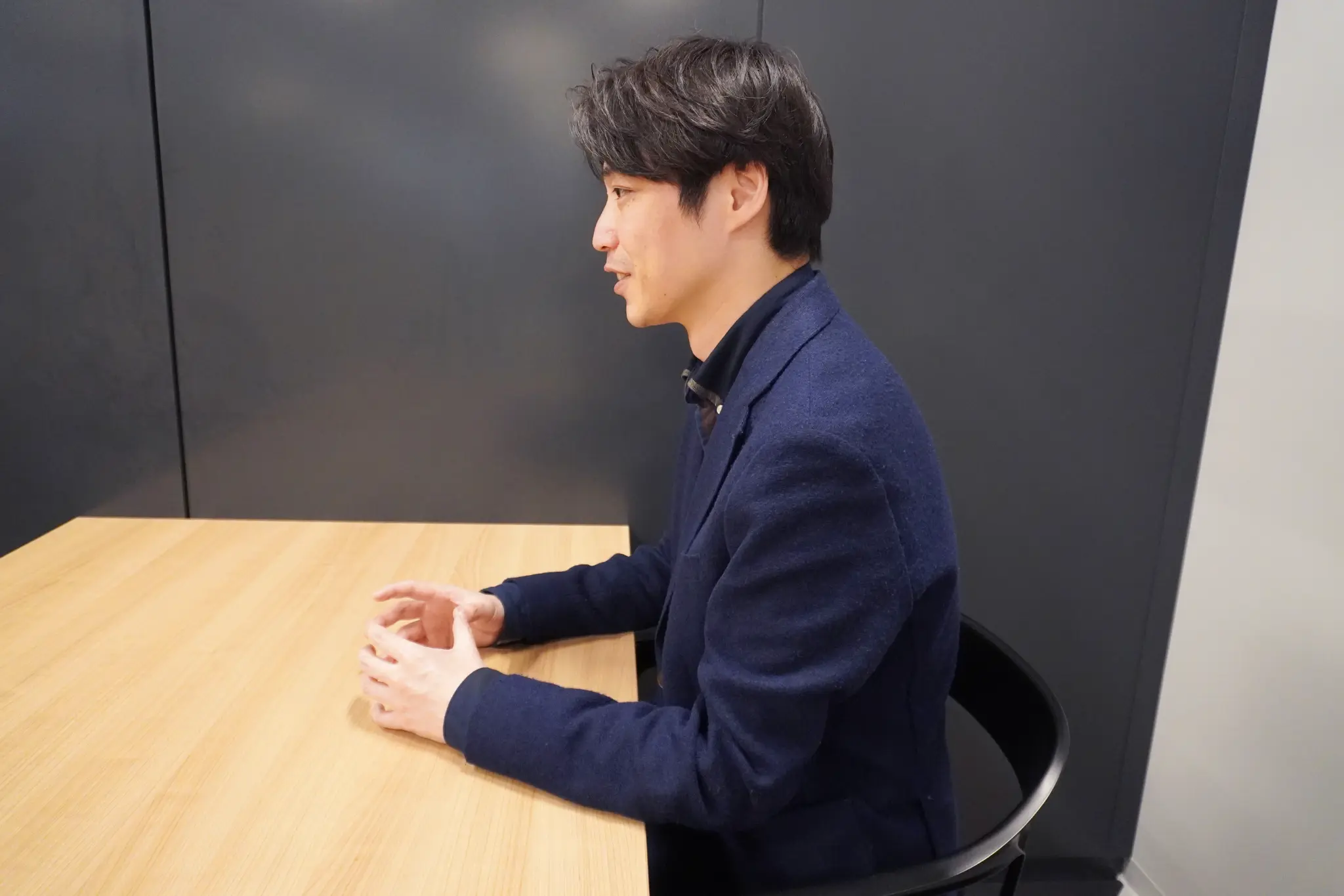 疋田一将様 インタビュー風景