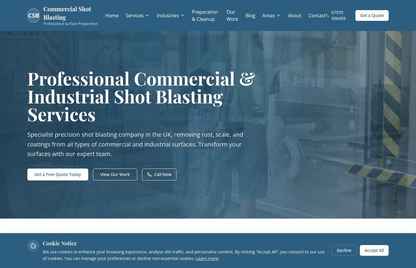 Commercial Shot Blasting