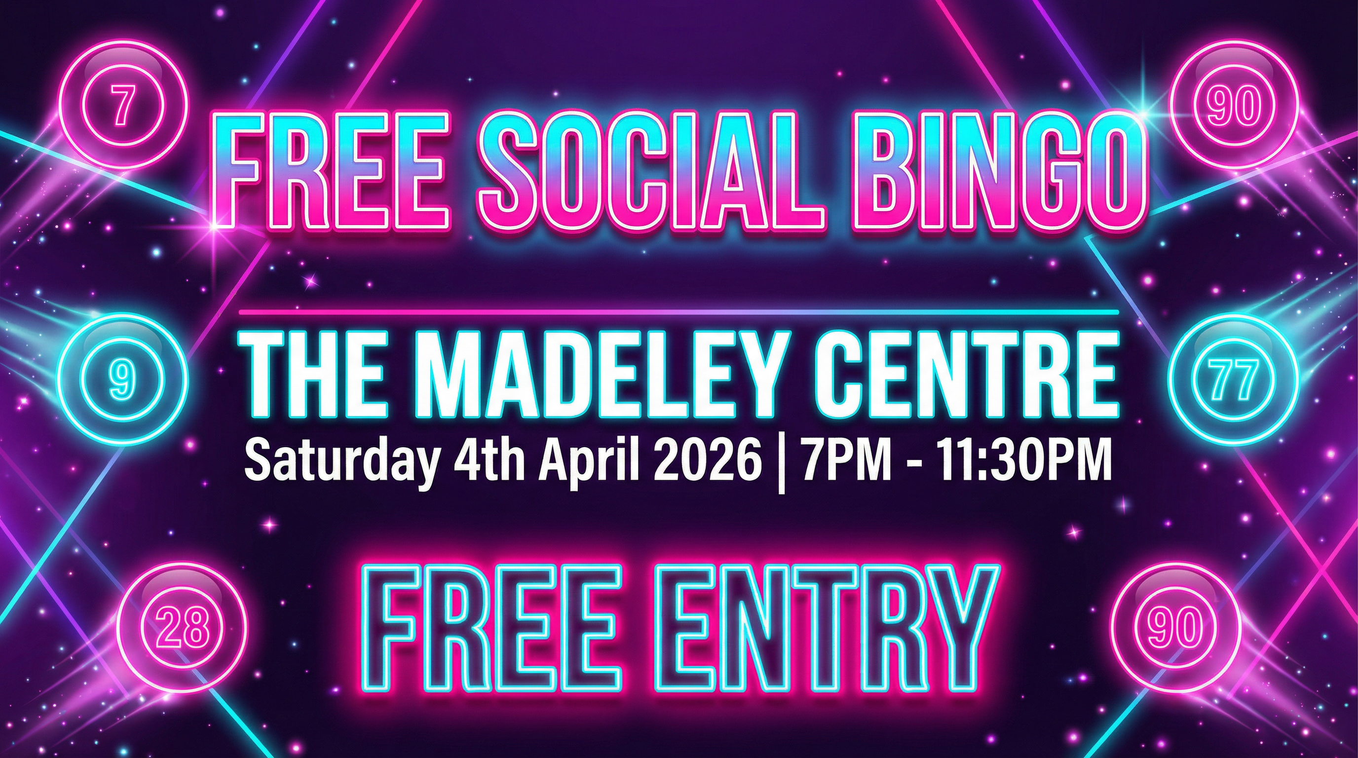 Free Social Bingo - Madeley