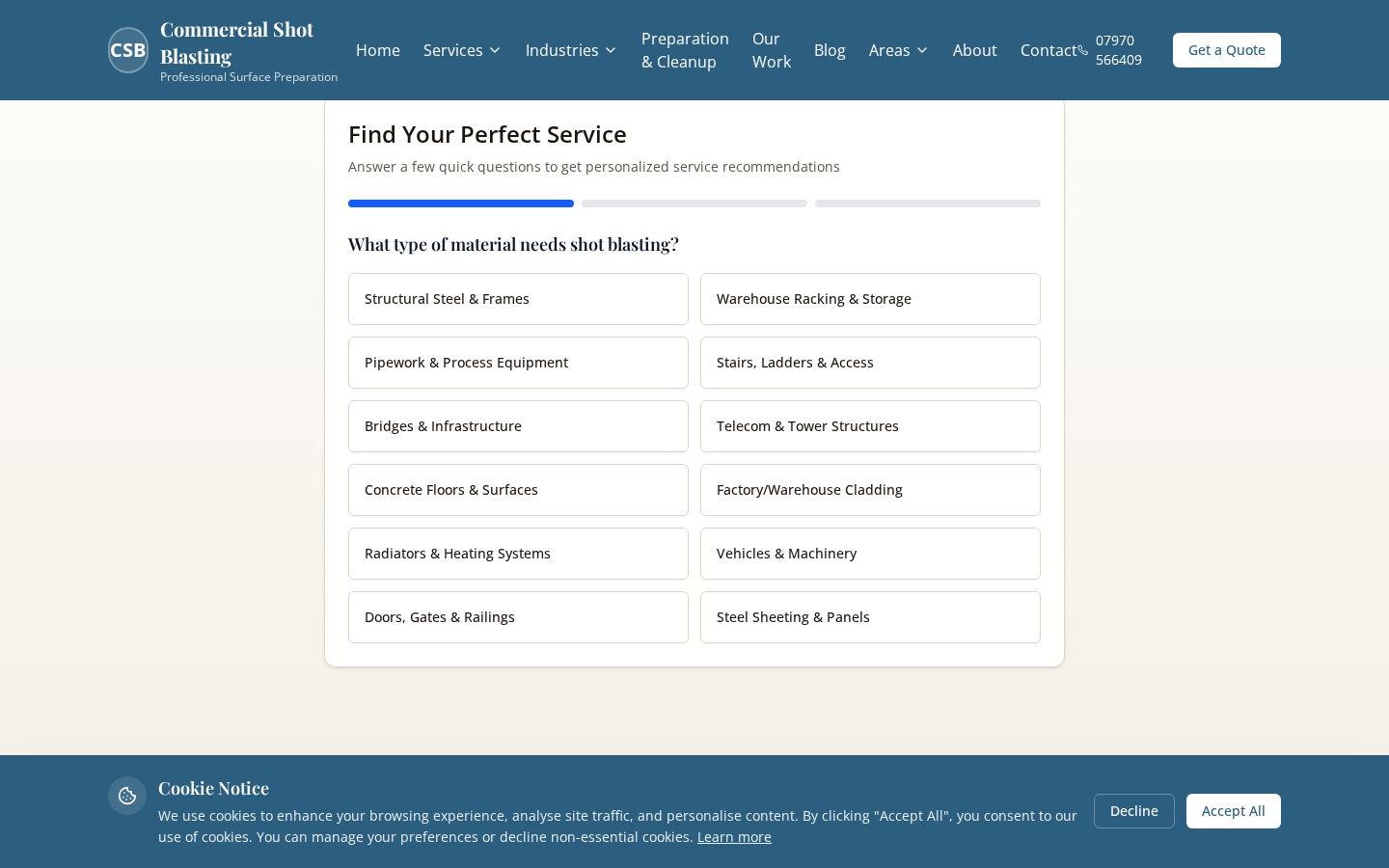 Interactive Service Finder Wizard